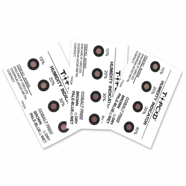 এসডি আর্দ্রতা নির্দেশক কার্ডের জন্য গ্রীনটেস্ট ইকো হিক কার্ড (বাদামী থেকে নীল)